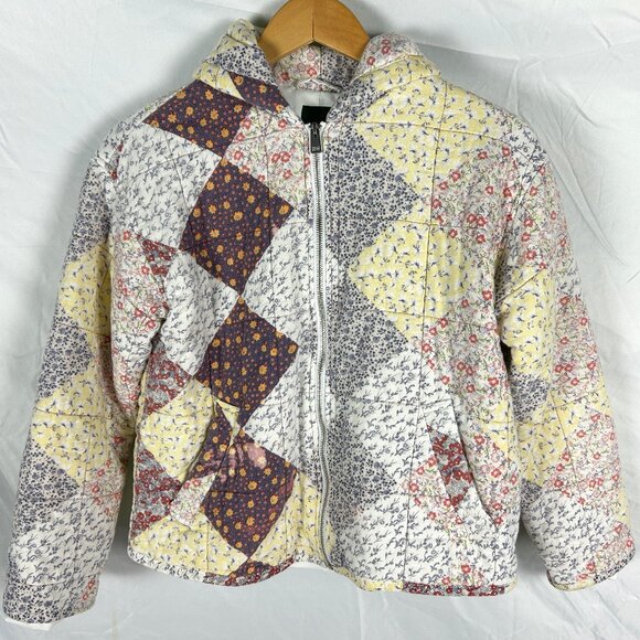 wild fable Jackets & Blazers - Hooded Quilted Jacket - Wild Fable multicolors  Floral Size XS